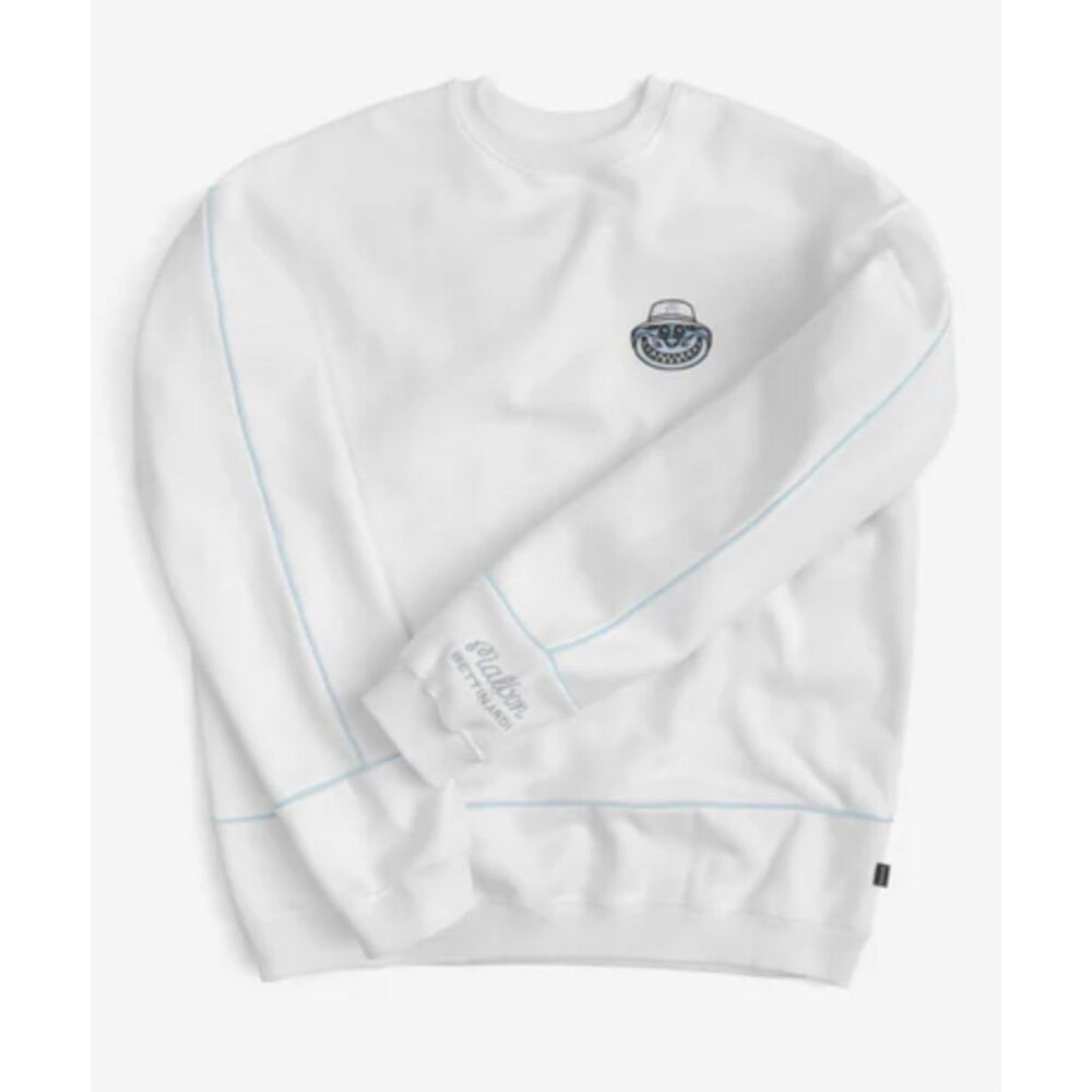 New Malbon Golf Bettinardi size XXL Fat Cat Blue Black Colorway Crew Neck Rare